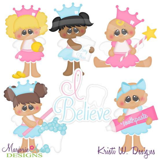 I Believe-Tooth Fairy Cutting Files-Includes Clipart - Click Image to Close
